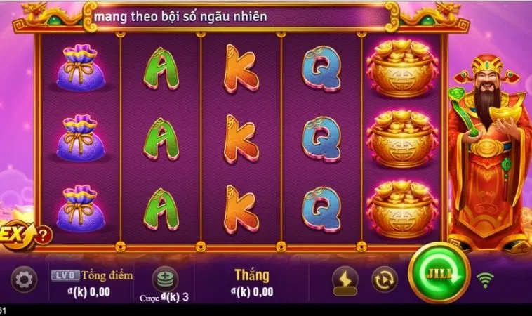 Chinh Phục Nổ Hũ Thần Tài Tại BuBet Với Thưởng Khủng 2 Giao diện chơi Nổ Hũ Thần Tài tại BuBet